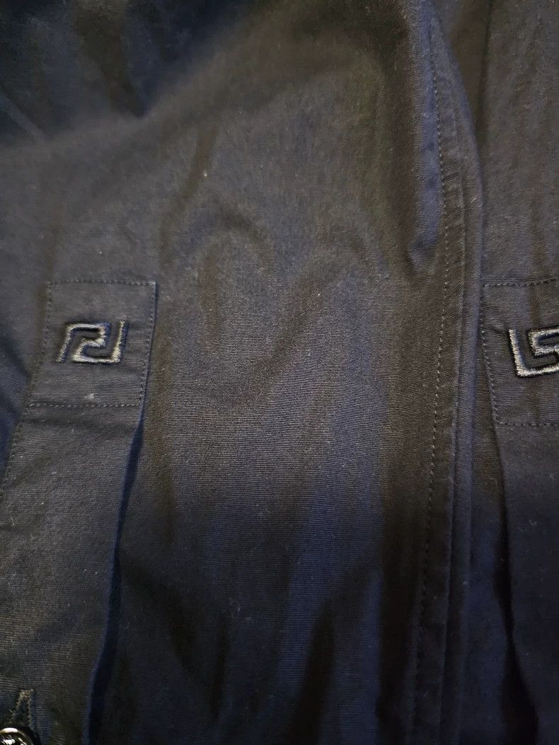 Versace Versace Men's Black Button-Up Shirt-yf Size US M / EU 48-50 / 2 - 3 Thumbnail