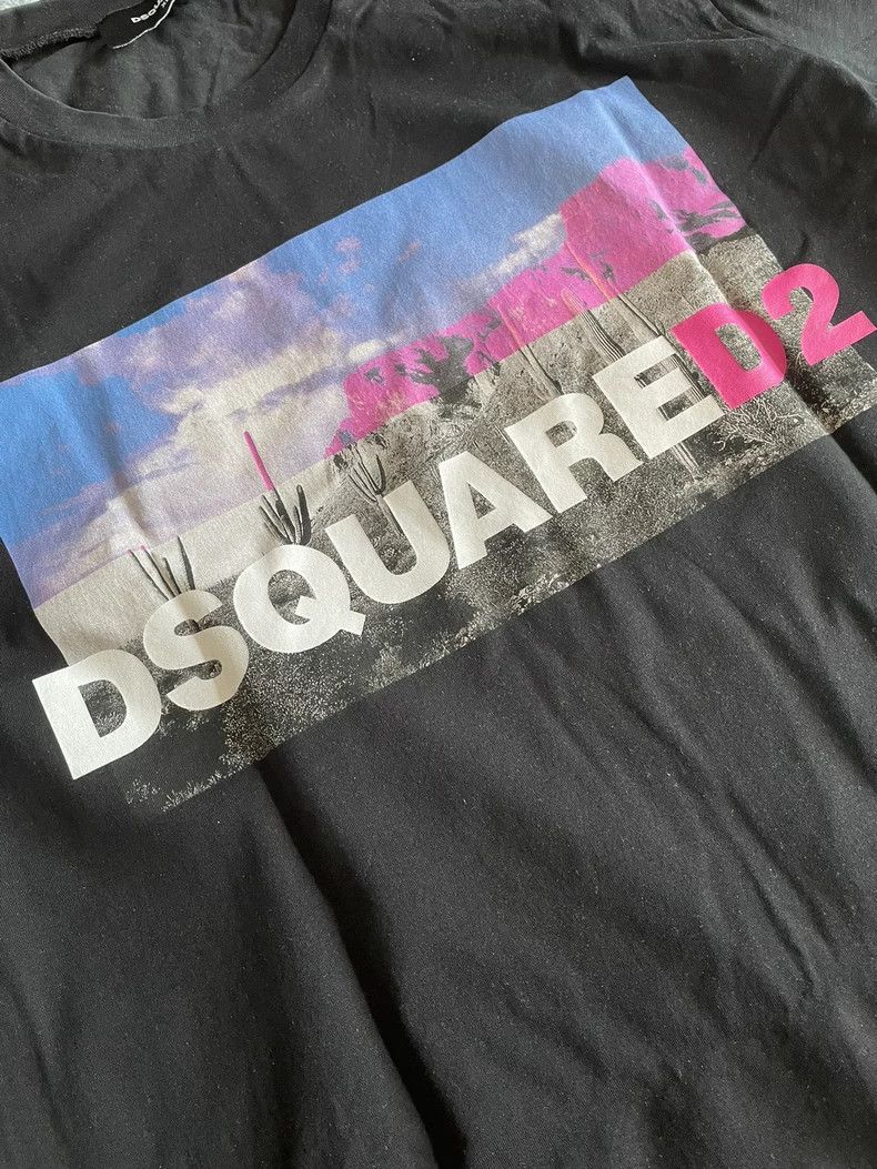 Dsquared2 Dsquared2 Black Graphic Short Sleeve T-shirt-yf Size US XL / EU 56 / 4 - 4 Thumbnail