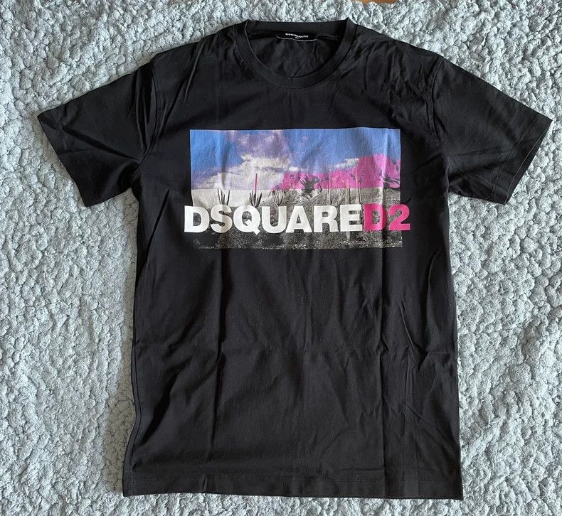 Dsquared2 Dsquared2 Black Graphic Short Sleeve T-shirt-yf Size US XL / EU 56 / 4 - 3 Thumbnail