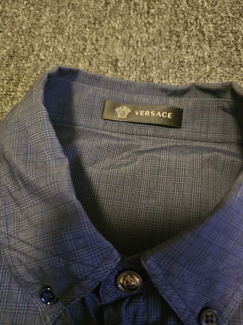 Versace Versace Two-Tone Long Sleeve Shirt-yf Size US L / EU 52-54 / 3 - 3 Thumbnail
