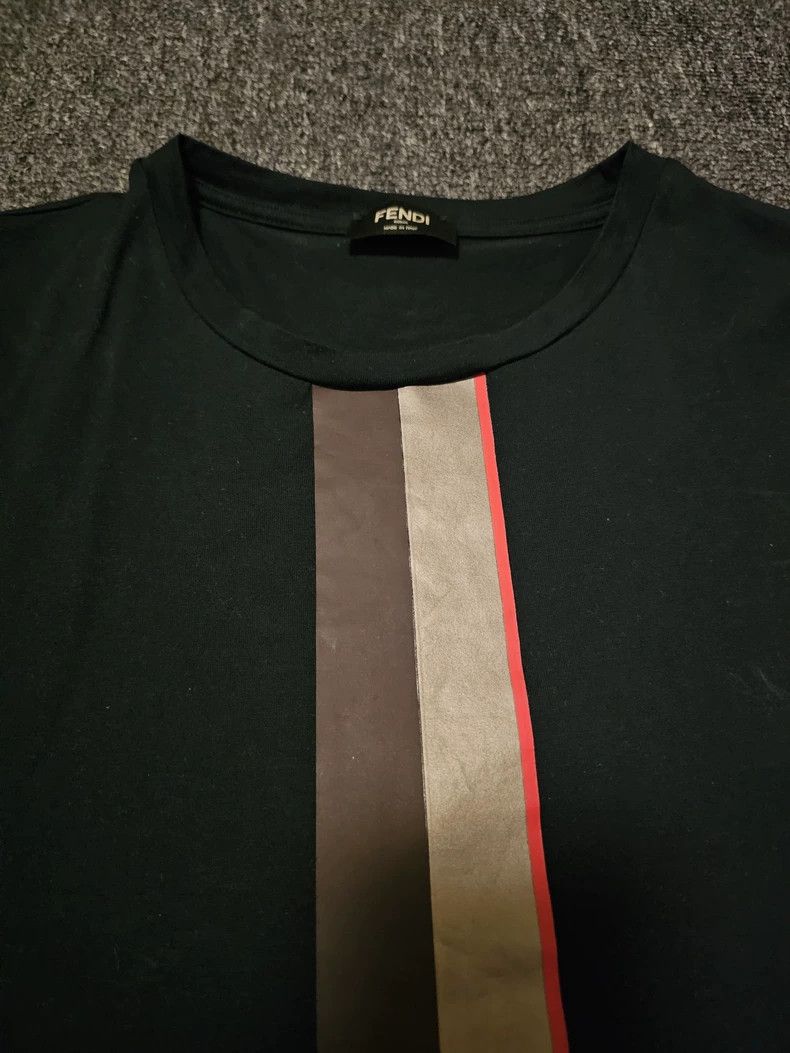 Fendi Fendi Short Sleeve Striped T-Shirt-yf Size US L / EU 52-54 / 3 - 2 Thumbnail