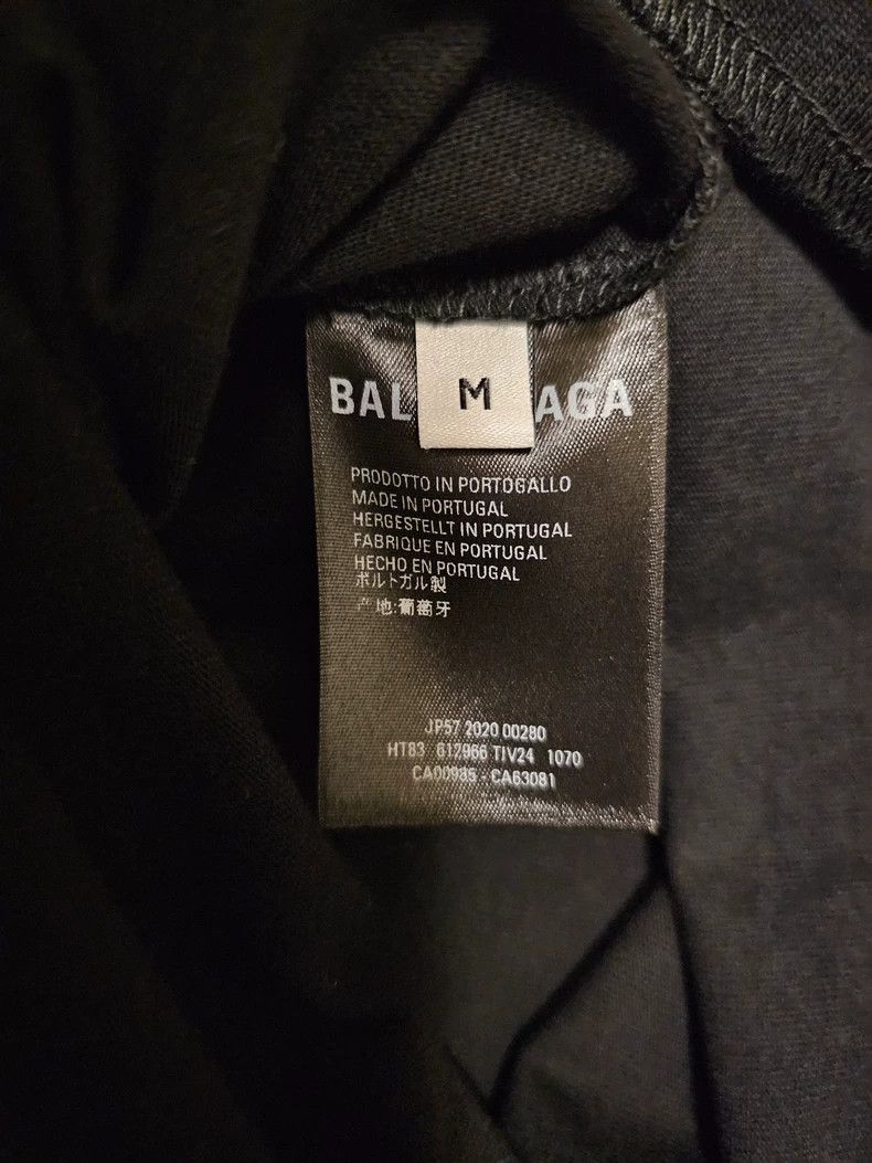 Balenciaga Balenciaga Oversize Crew Black Short Sleeve T-Shirt-yf Size US M / EU 48-50 / 2 - 5 Thumbnail