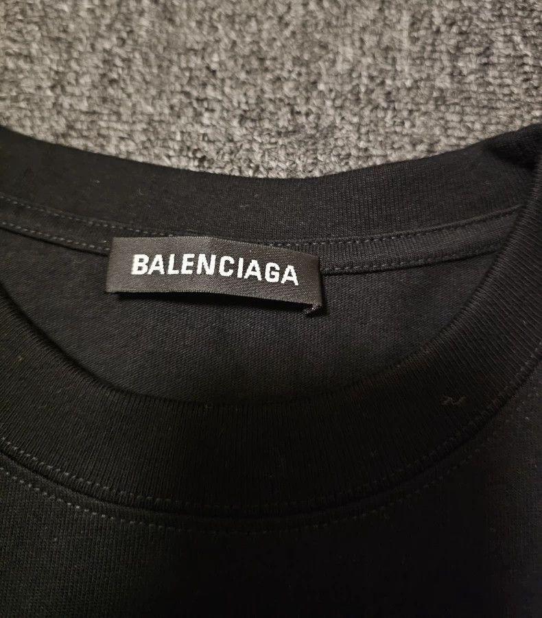 Balenciaga Balenciaga Oversize Crew Black Short Sleeve T-Shirt-yf Size US M / EU 48-50 / 2 - 3 Thumbnail