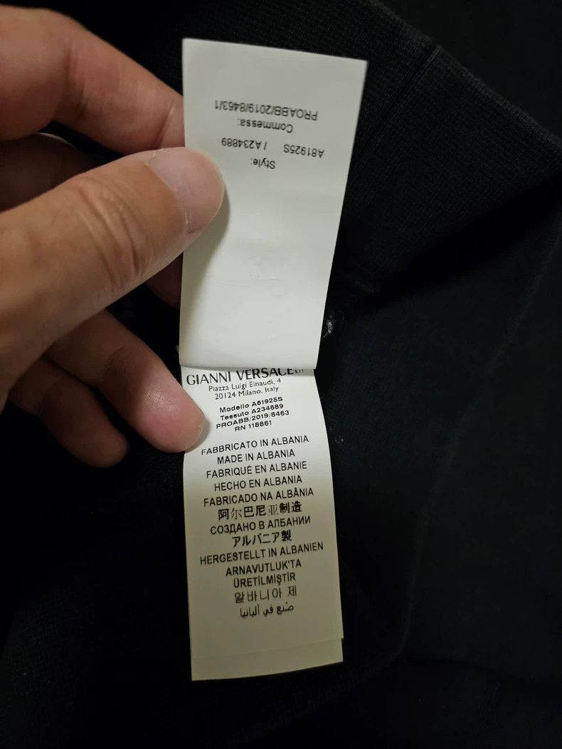 Versace Versace Men's Black Sweatshirt with Logo-yf Size US L / EU 52-54 / 3 - 6 Thumbnail