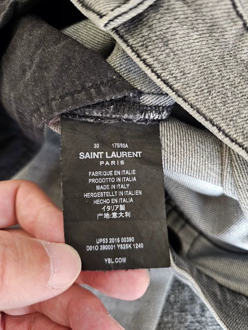 Saint Laurent Paris Saint Laurent Gray D02 Modified Jeans-yf Size US 30 / EU 46 - 6 Thumbnail
