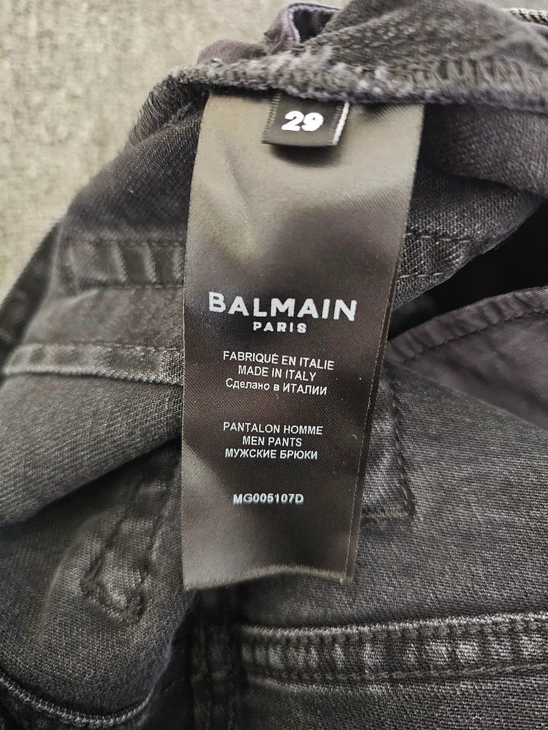 Balmain Balmain Men's Moto Style Denim Jeans-yf Size US 29 - 6 Thumbnail