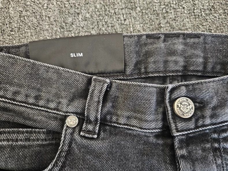 Balmain Balmain Men's Moto Style Denim Jeans-yf Size US 29 - 3 Thumbnail