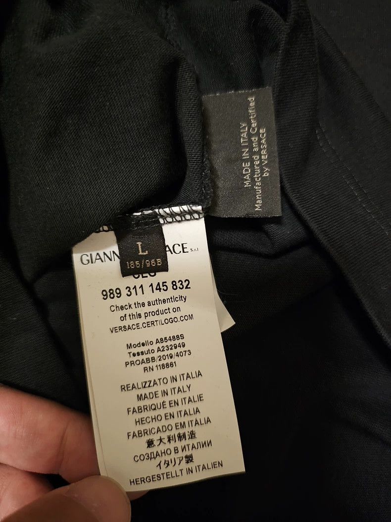 Versace Versace Black Short Sleeve T-Shirt-yf Size US L / EU 52-54 / 3 - 5 Thumbnail