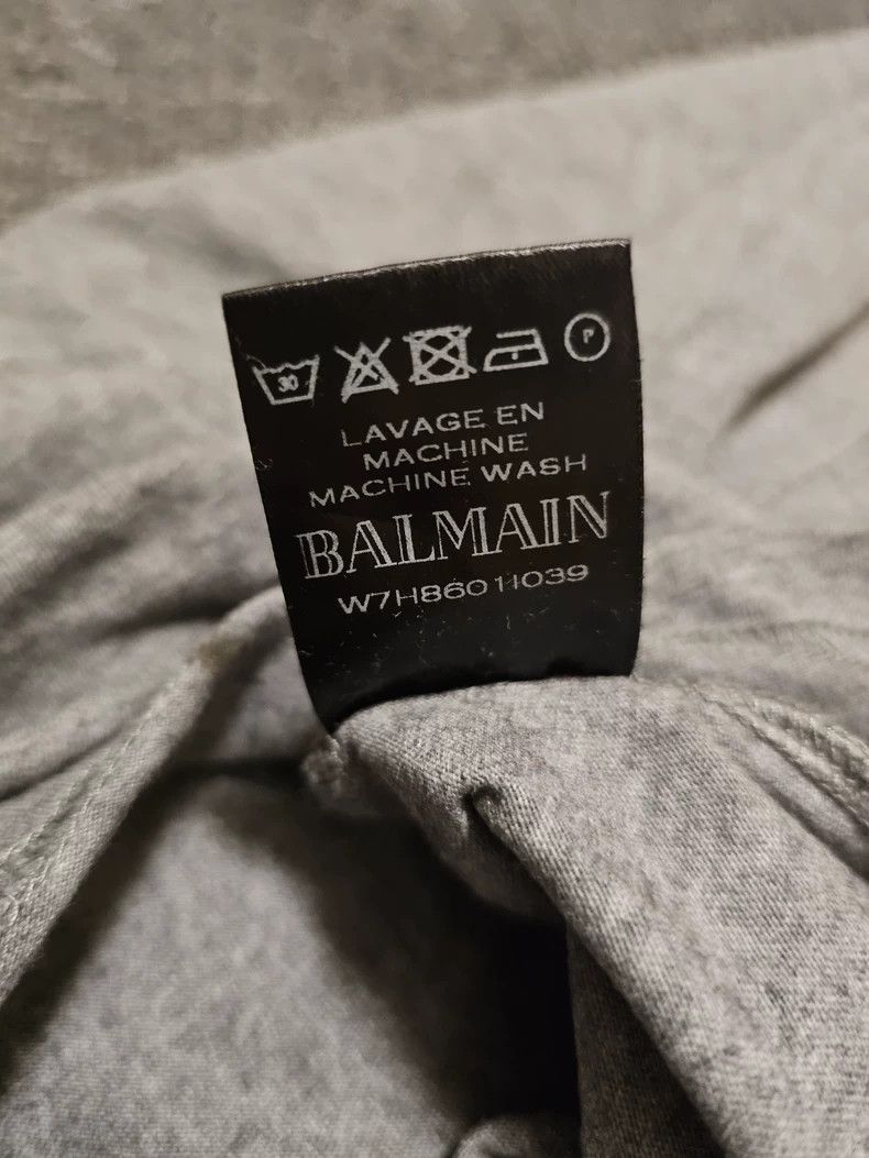 Balmain Balmain Paris Logo Short Sleeve T-Shirt-yf Size US L / EU 52-54 / 3 - 6 Thumbnail