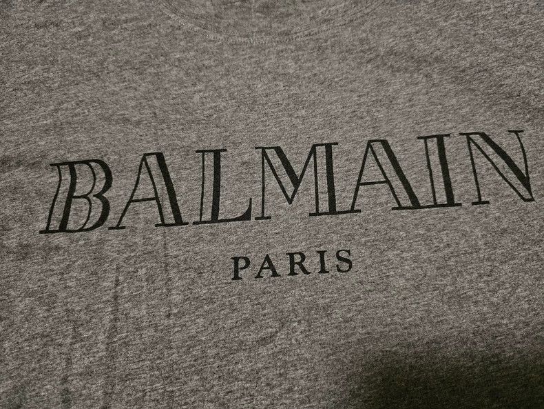 Balmain Balmain Paris Logo Short Sleeve T-Shirt-yf Size US L / EU 52-54 / 3 - 2 Thumbnail