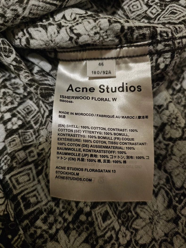 Balenciaga Acne Studios Floral Print Button-Up Shirt-yf Size US M / EU 48-50 / 2 - 5 Thumbnail