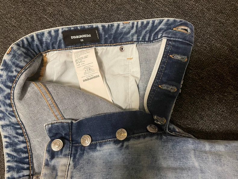 Dsquared2 DSquared2 Distressed Light Wash Jeans-yf Size US 38 / EU 54 - 5 Thumbnail