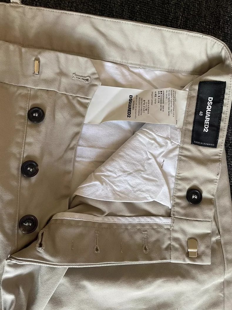 Dsquared2 DSquared2 Beige Casual Pants-yf Size US 36 / EU 52 - 9 Thumbnail