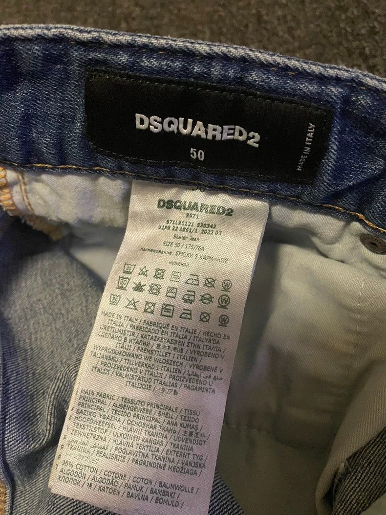 Dsquared2 DSquared2 Distressed Denim Jeans 22 Style-yf Size US 33 - 7 Thumbnail