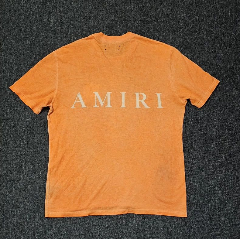 Amiri Amiri Men's Washed Orange Oversize T-Shirt-yf Size US S / EU 44-46 / 1 - 4 Thumbnail
