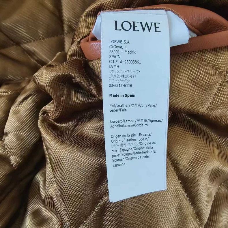 Loewe Loewe Brown Leather Collar Zip Jacket-yf Size US L / EU 52-54 / 3 - 4 Thumbnail
