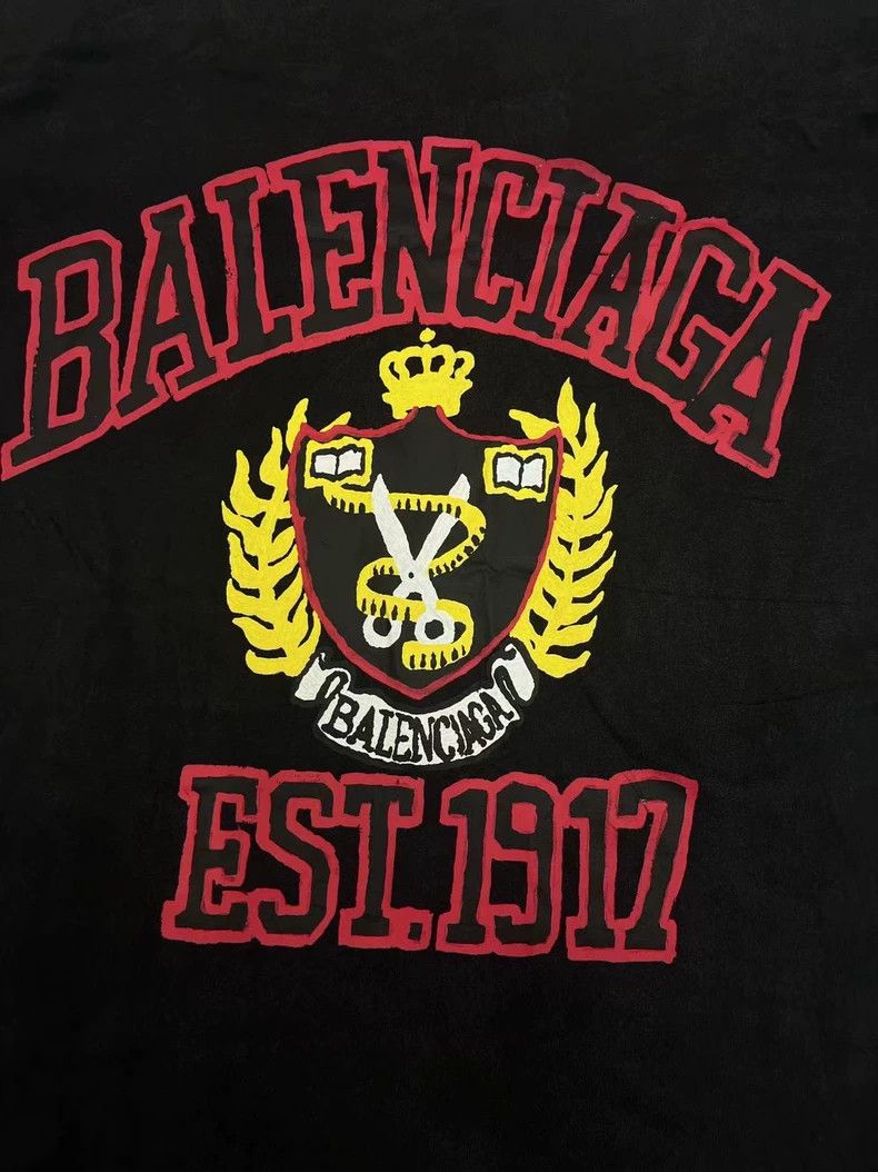 Balenciaga Balenciaga Logo Print Short Sleeve T-shirt-yf Size US S / EU 44-46 / 1 - 3 Thumbnail