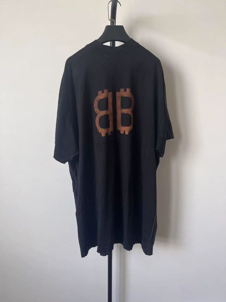 Balenciaga Balenciaga Letter Print Short Sleeve T-shirt-yf Size US M / EU 48-50 / 2 - 2 Thumbnail