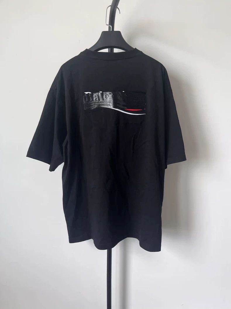 Balenciaga Balenciaga Men's Logo Print Short Sleeve T-shirt-yf Size US L / EU 52-54 / 3 - 2 Thumbnail