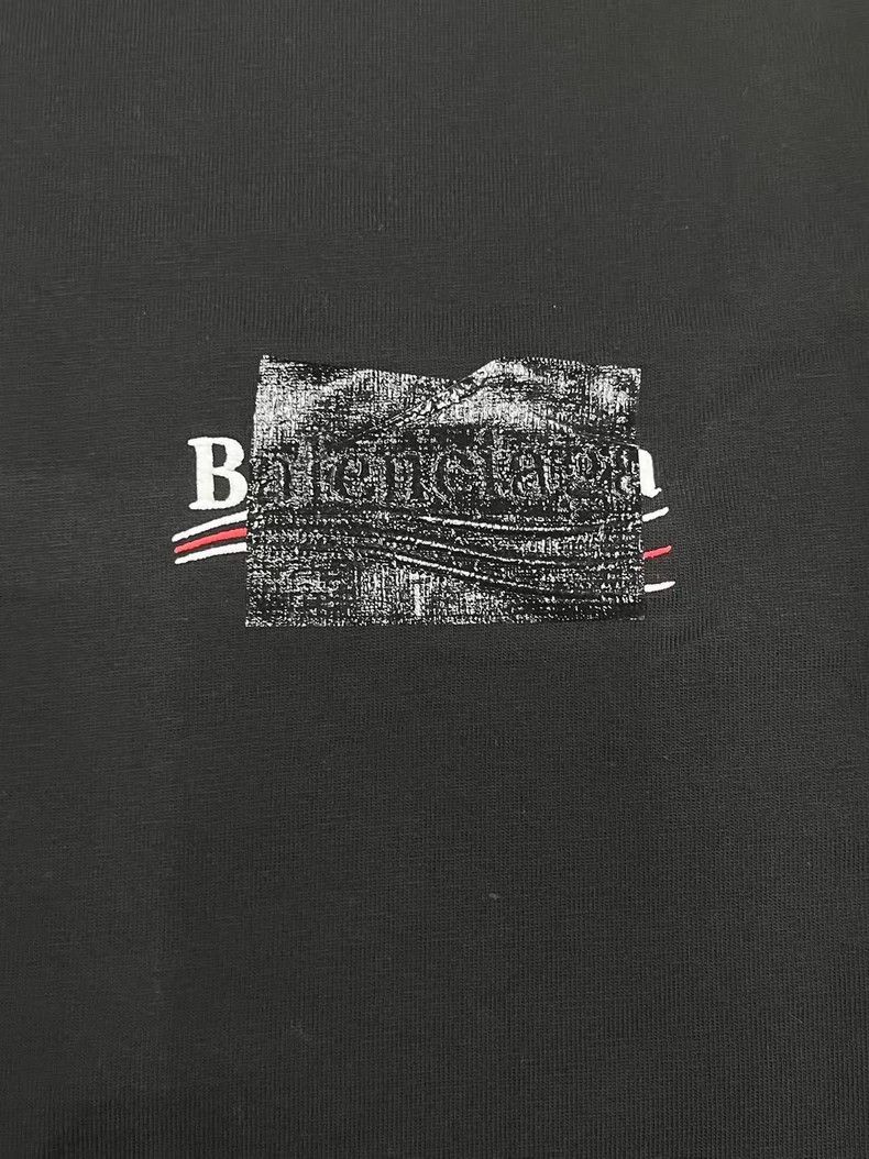 Balenciaga Balenciaga Men's Logo Print Short Sleeve T-shirt-yf Size US L / EU 52-54 / 3 - 3 Thumbnail