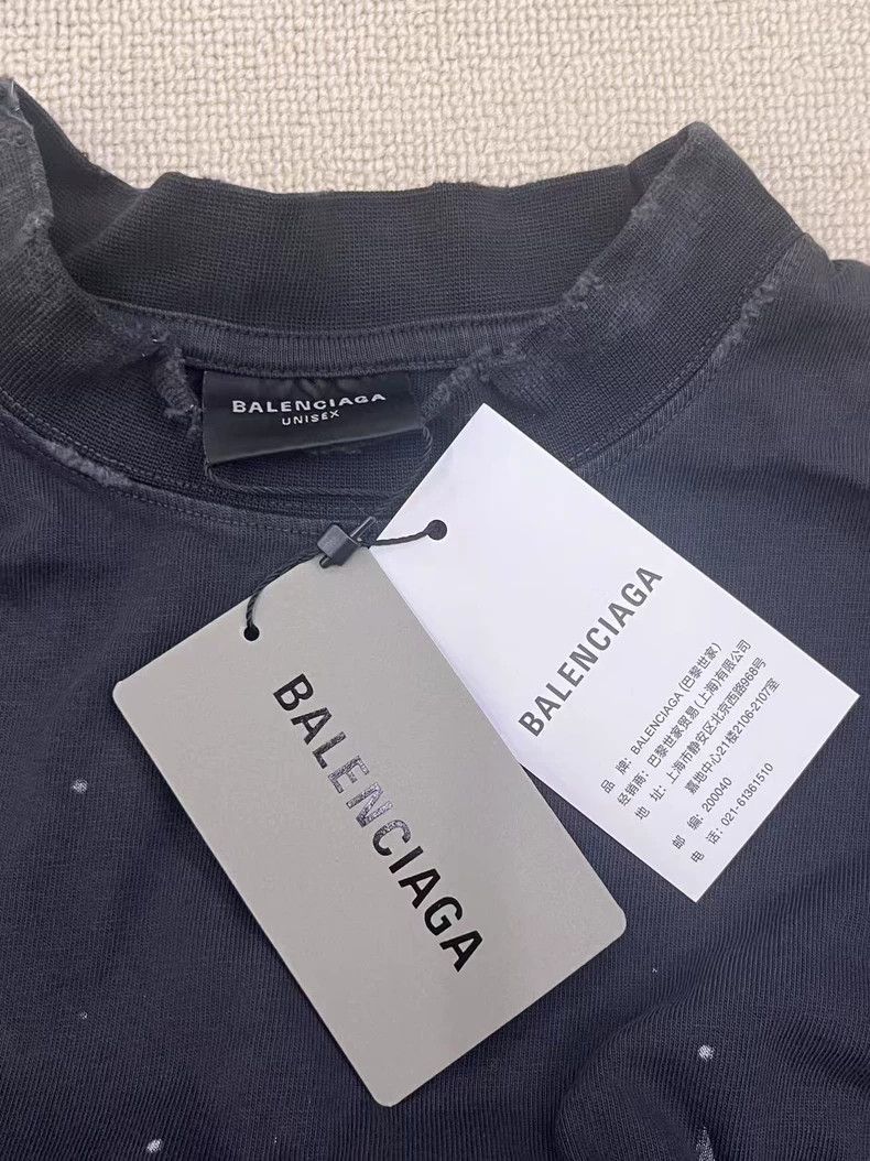 Balenciaga Balenciaga Paris Print Short Sleeve T-shirt-yf Size US XXS / EU 40 - 5 Thumbnail