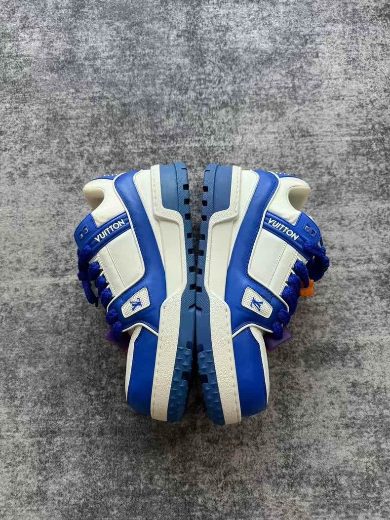 Louis Vuitton Louis Vuitton White Blue Trainer Sneakers-yf Size US 9 / EU 42 - 4 Thumbnail