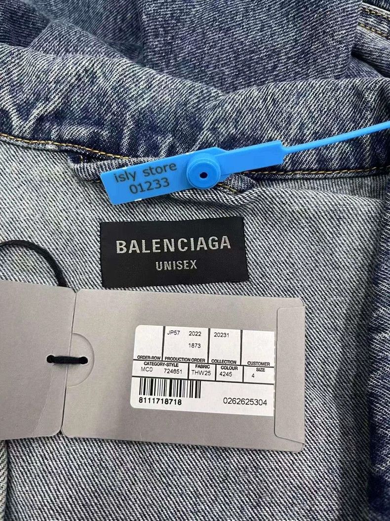 Balenciaga Balenciaga Washed Denim Jacket-yf Size US M / EU 48-50 / 2 - 4 Thumbnail