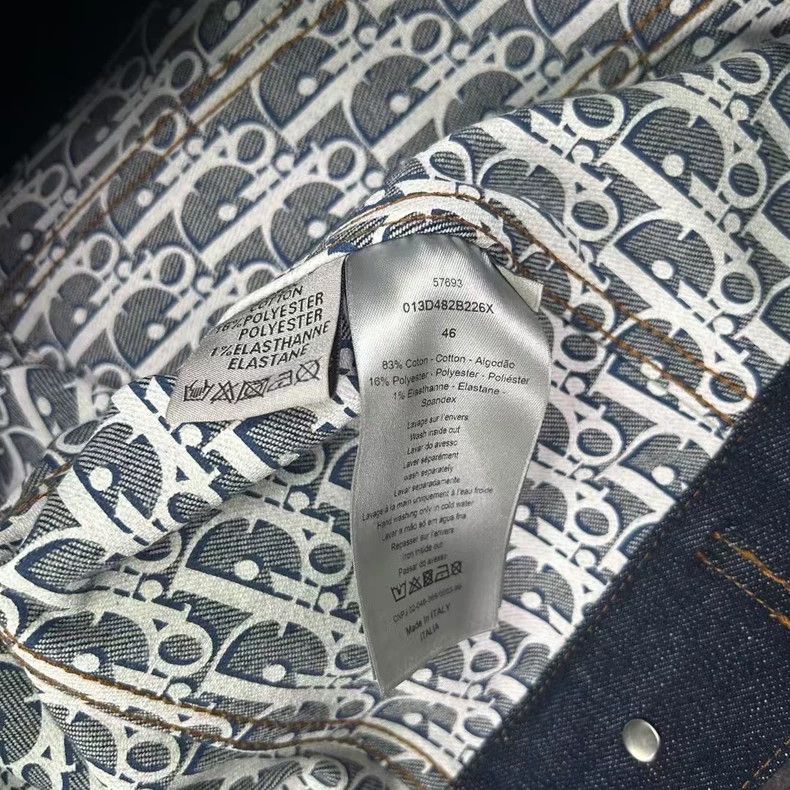 Dior Dior Denim Jacket with Logo Lining-yf Size US M / EU 48-50 / 2 - 6 Thumbnail