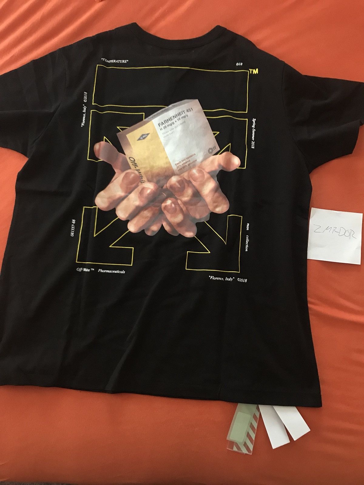 Off White Offwhite Fahrenheit Pills Tee Grailed