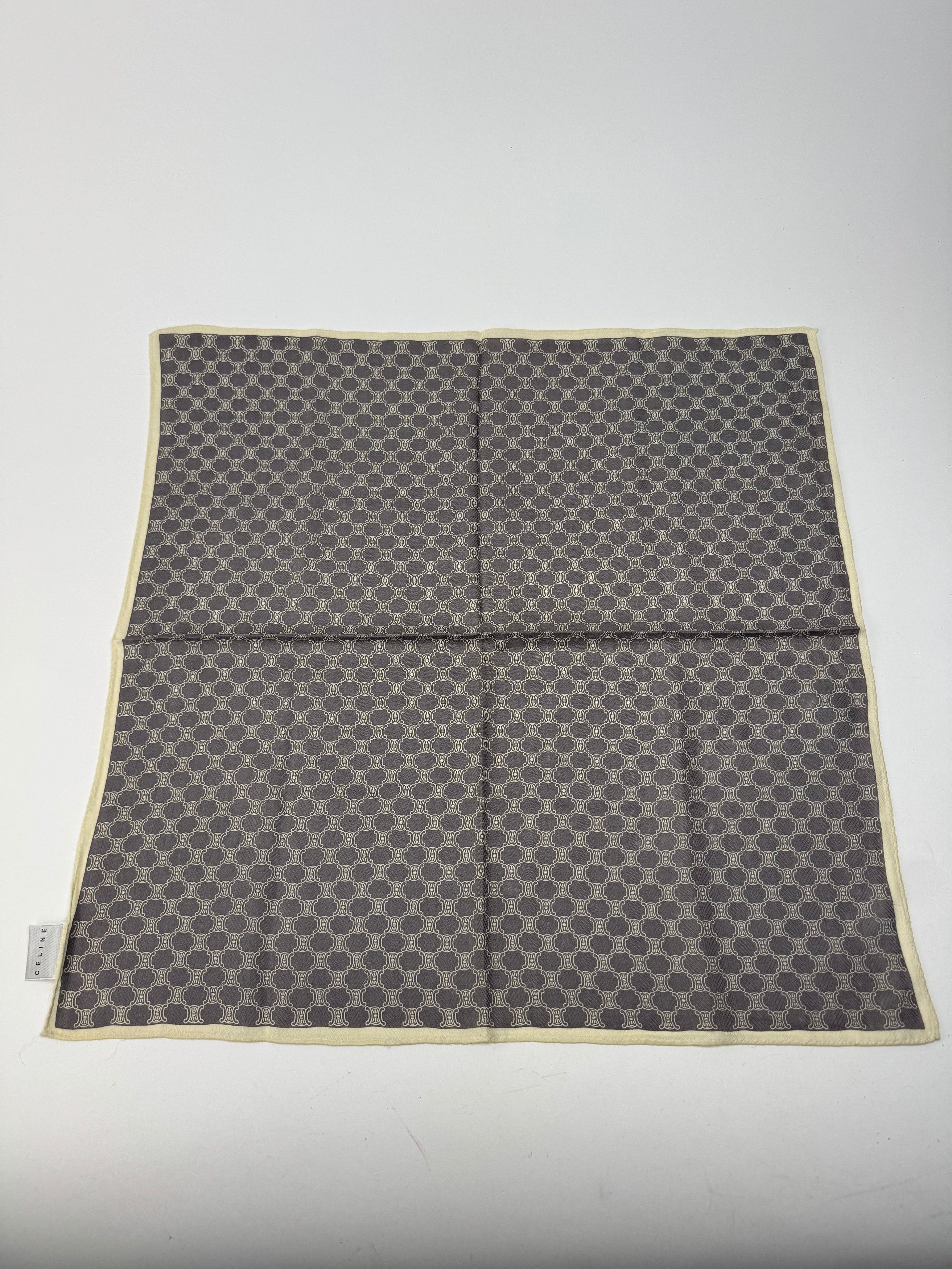 Celine Vintage Triomphe Scarf black white Size ONE SIZE - 3 Thumbnail