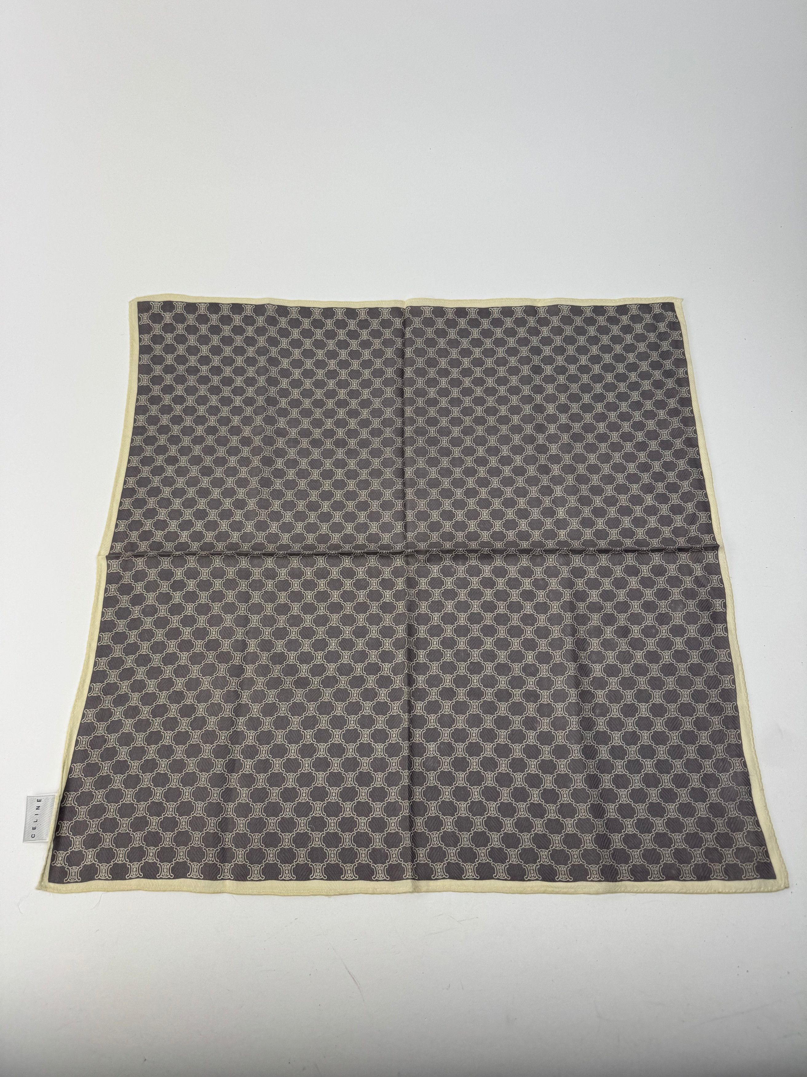 Celine Vintage Triomphe Scarf black white Size ONE SIZE - 2 Thumbnail