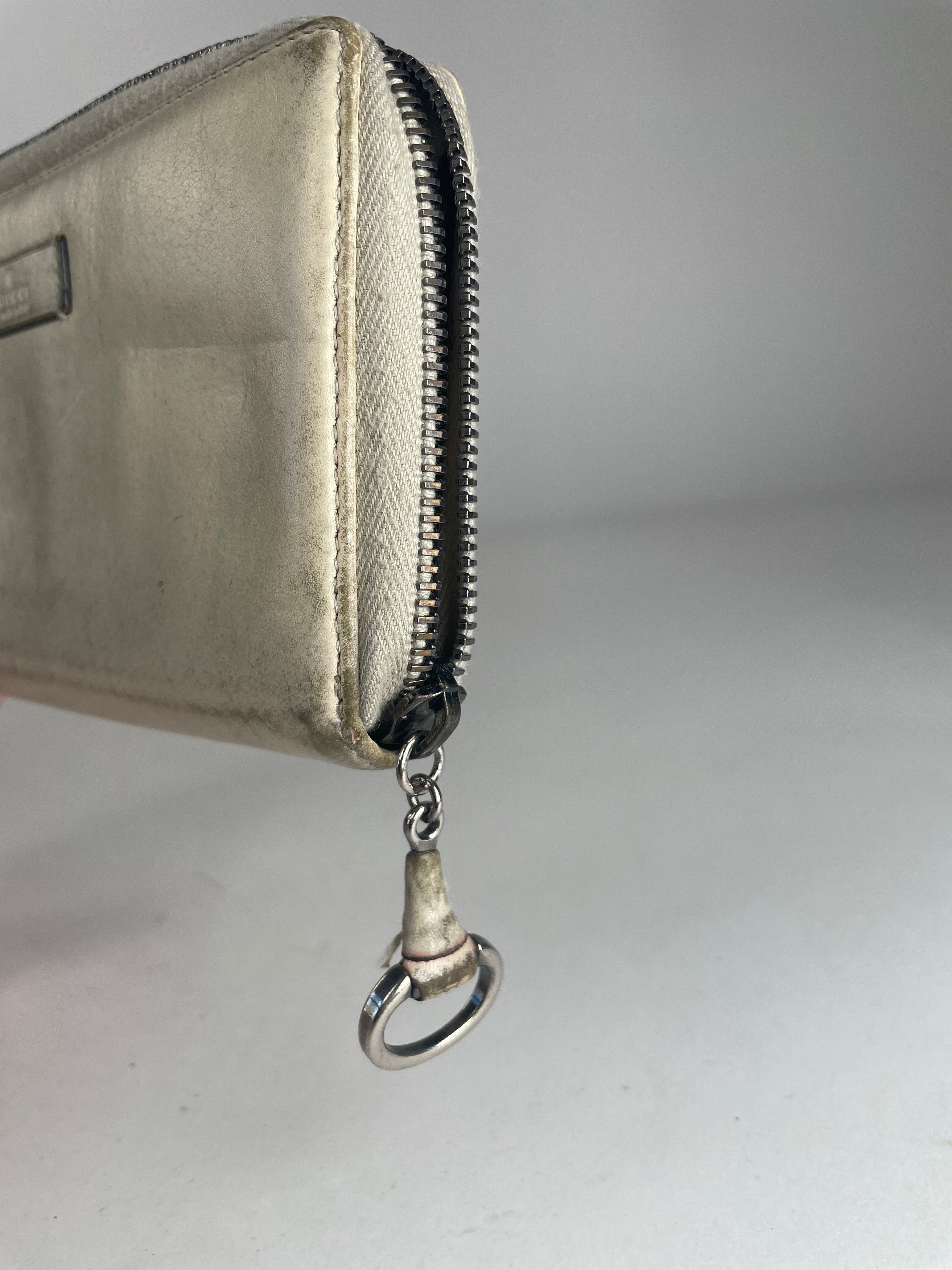Gucci Vintage Leather Wallet White Size ONE SIZE - 5 Thumbnail