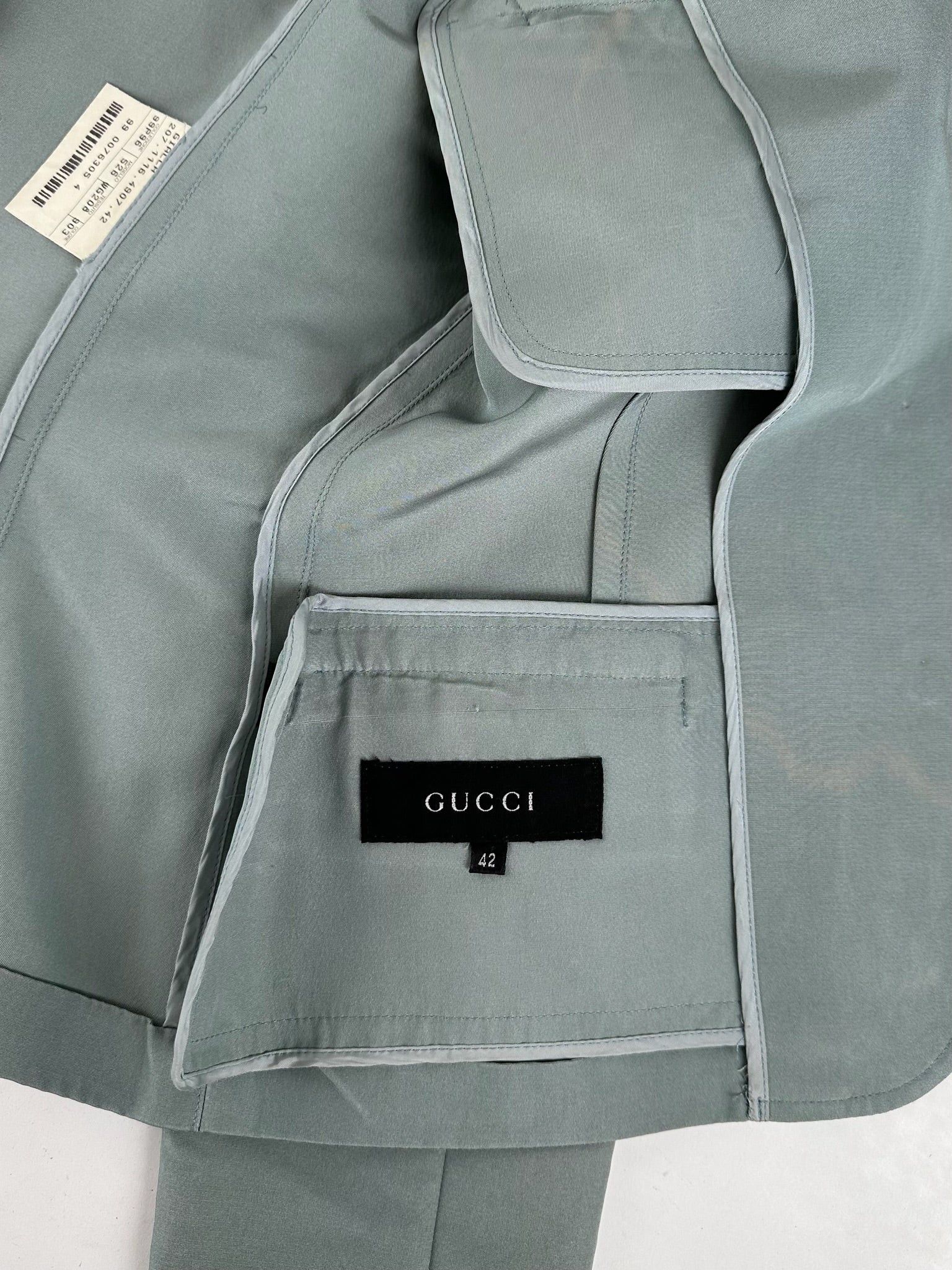 Gucci Vintage Silk Blazer /Trech 38/M Size M / US 6-8 / IT 42-44 - 4 Thumbnail