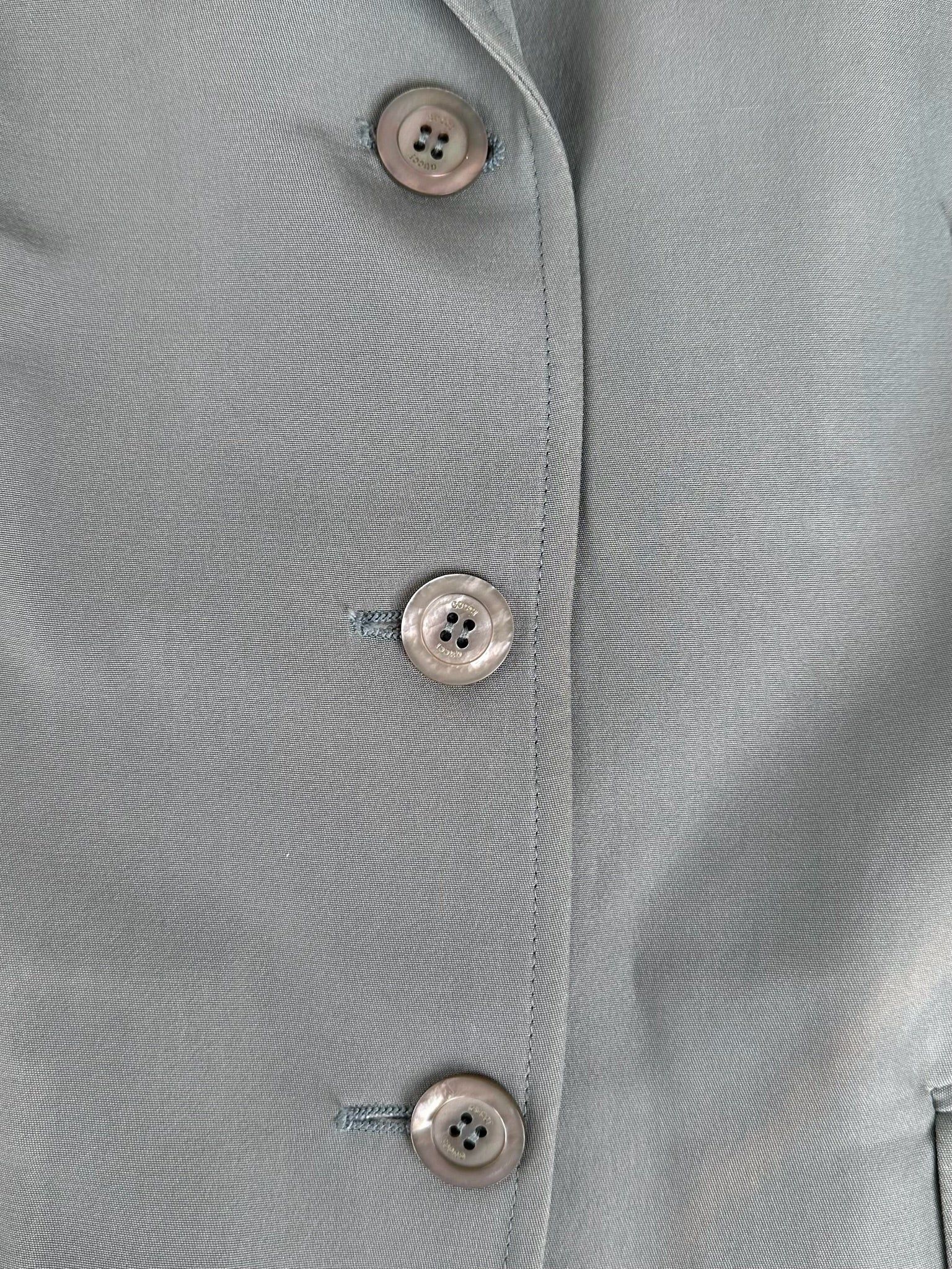 Gucci Vintage Silk Blazer /Trech 38/M Size M / US 6-8 / IT 42-44 - 6 Thumbnail