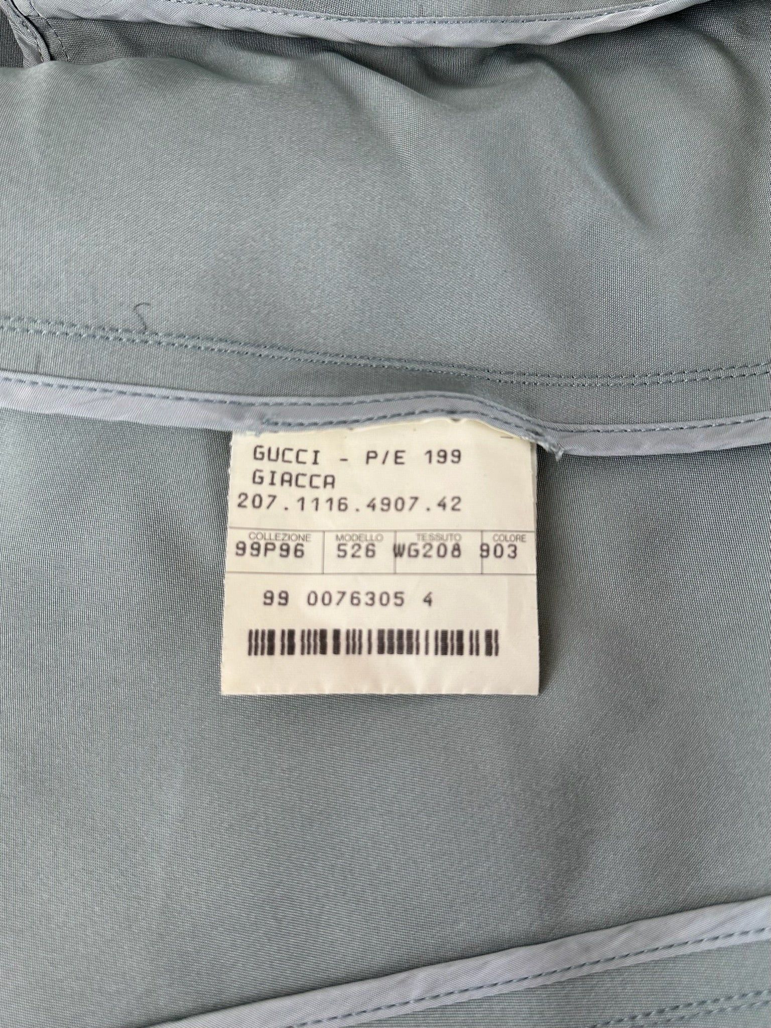 Gucci Vintage Silk Blazer /Trech 38/M Size M / US 6-8 / IT 42-44 - 5 Thumbnail