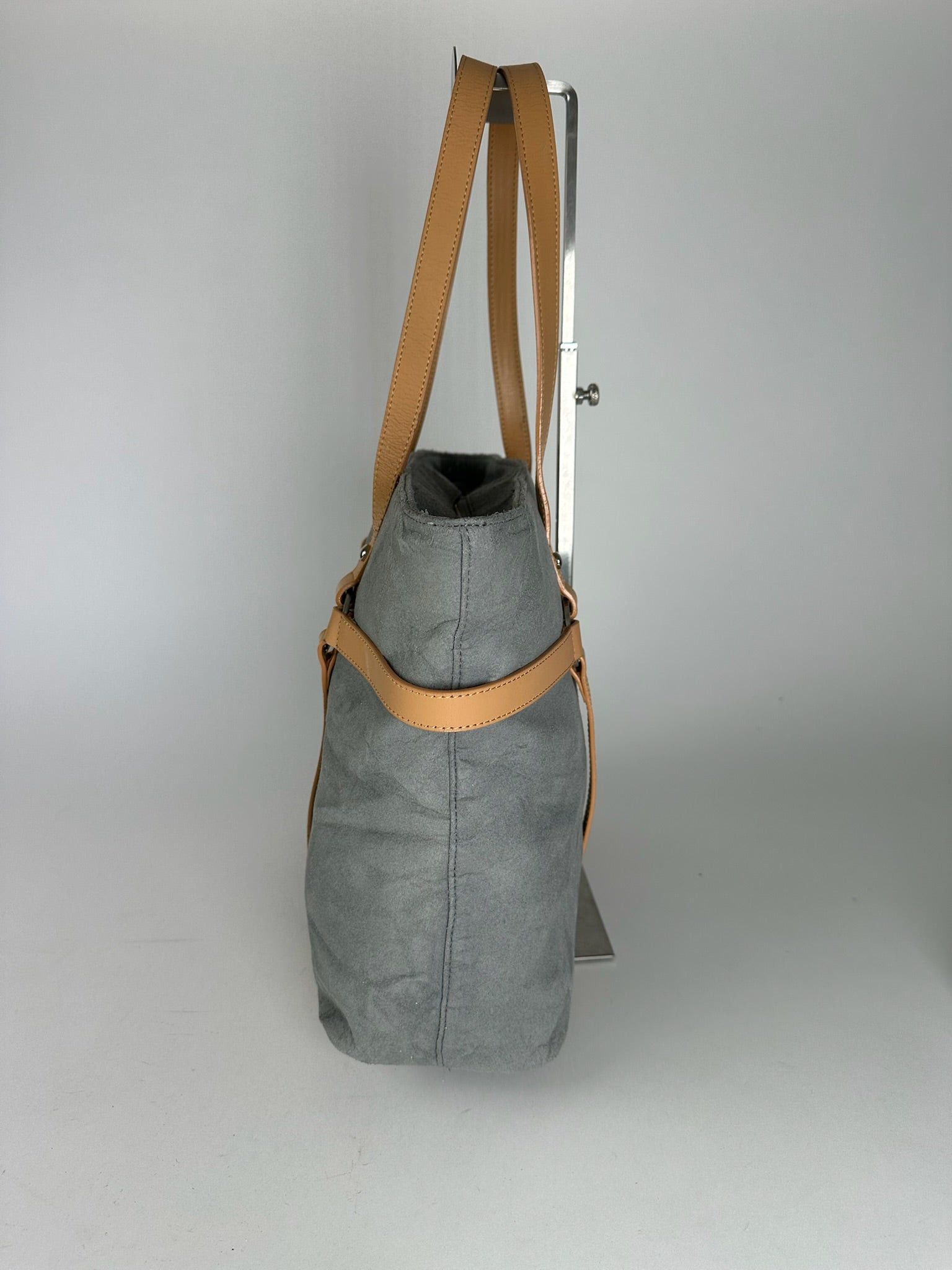 Courreges Vintage Suede Shopper gray Size ONE SIZE - 3 Thumbnail