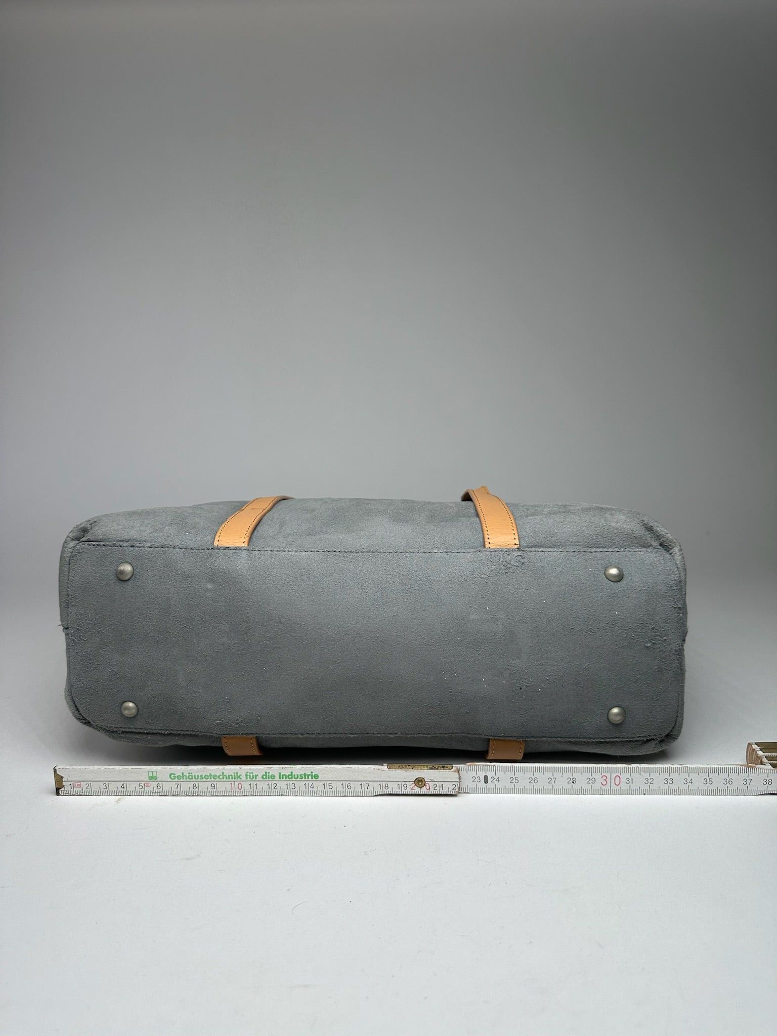 Courreges Vintage Suede Shopper gray Size ONE SIZE - 10 Thumbnail