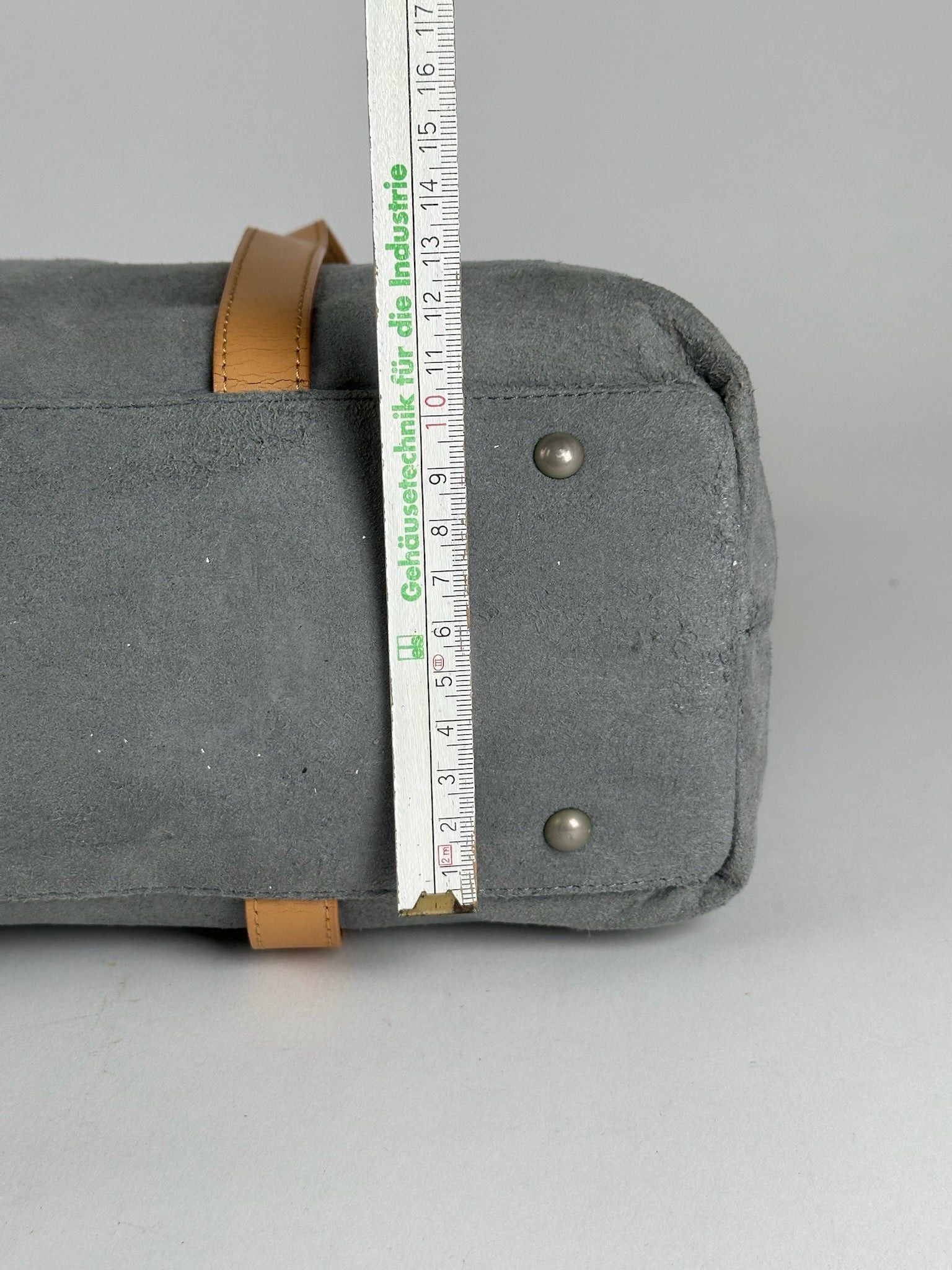 Courreges Vintage Suede Shopper gray Size ONE SIZE - 9 Thumbnail