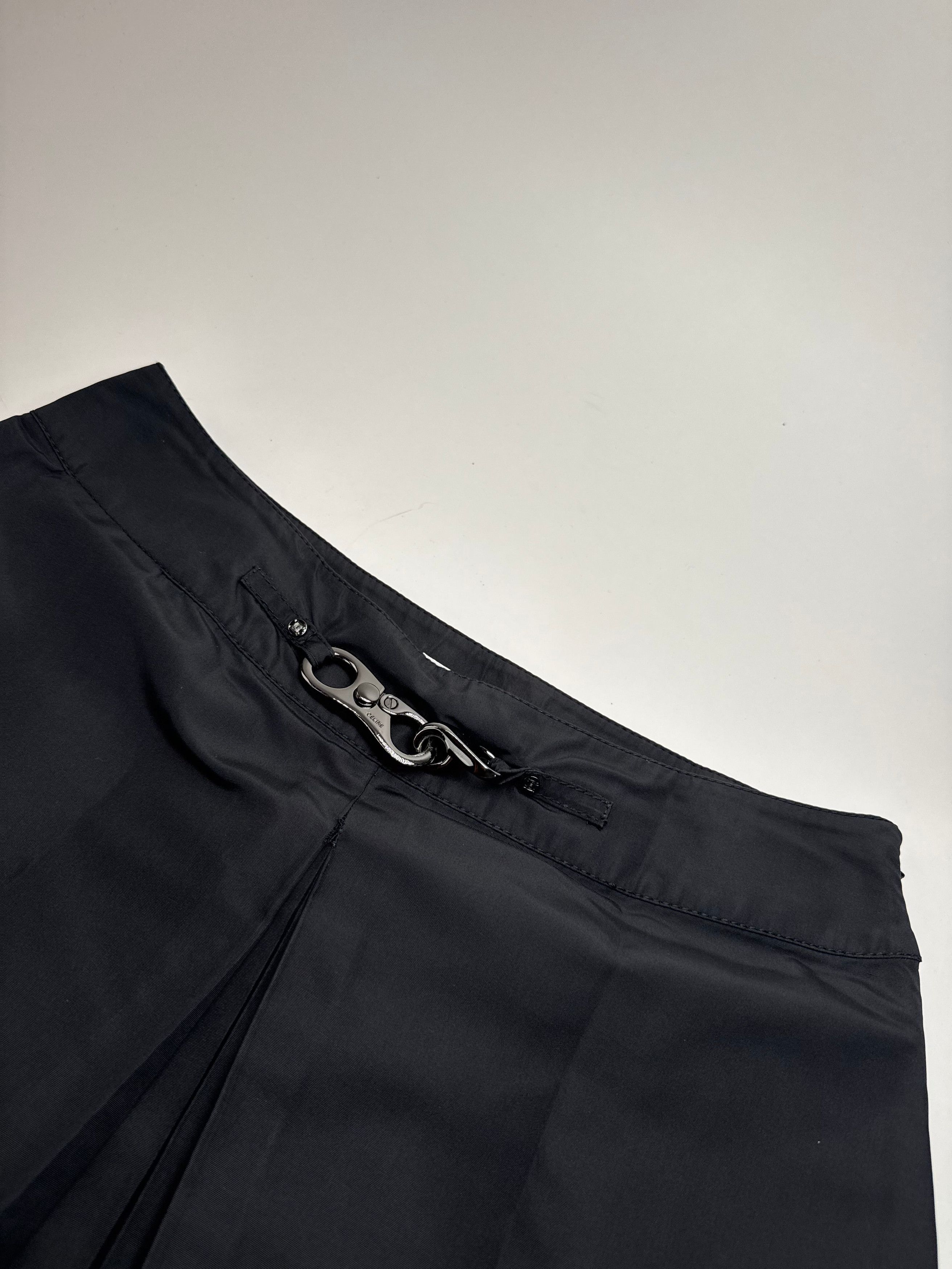 Celine Vintage Polyester skirt black 40 Size 34" / US 12 / IT 48 - 5 Thumbnail