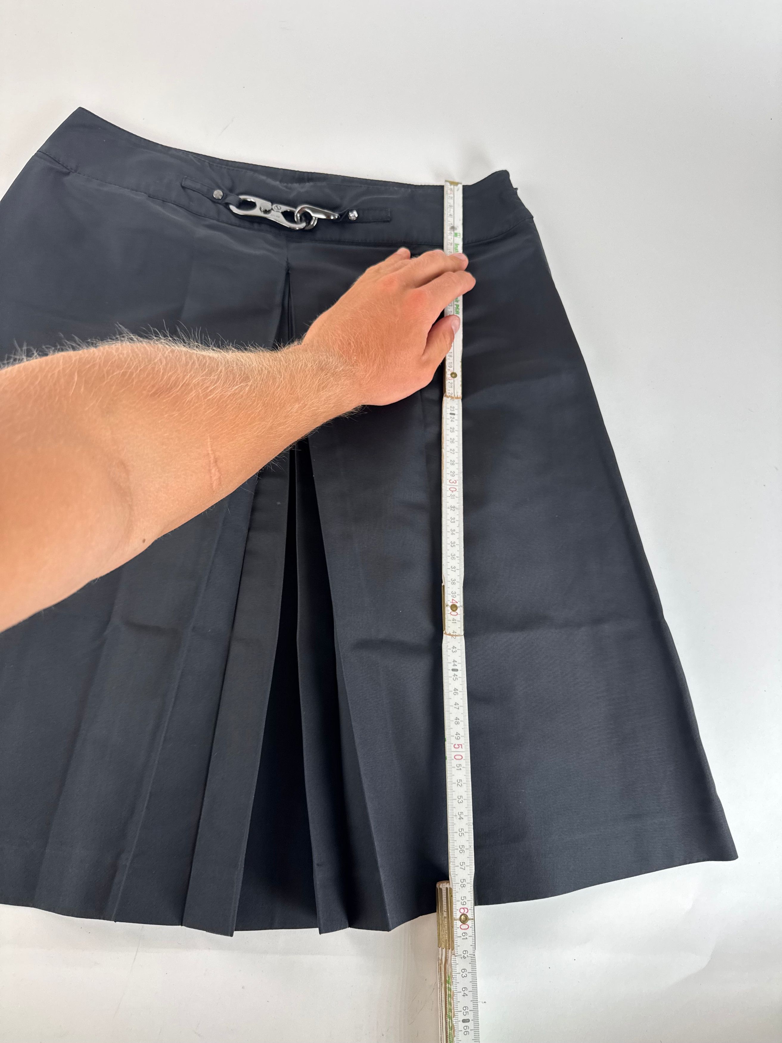 Celine Vintage Polyester skirt black 40 Size 34" / US 12 / IT 48 - 9 Thumbnail
