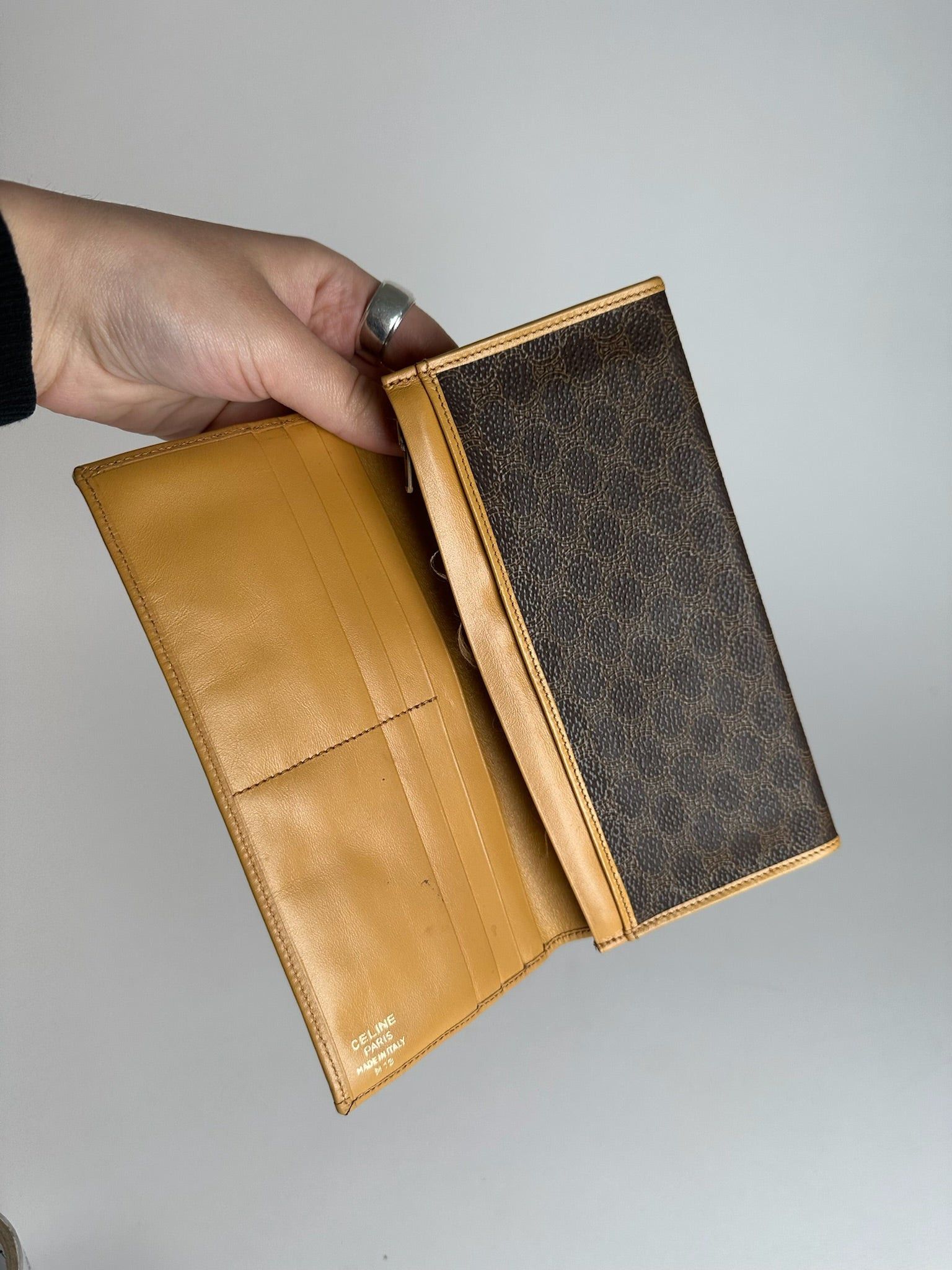 Celine Vintage Paris leather monogram Card Holder Size ONE SIZE - 4 Thumbnail
