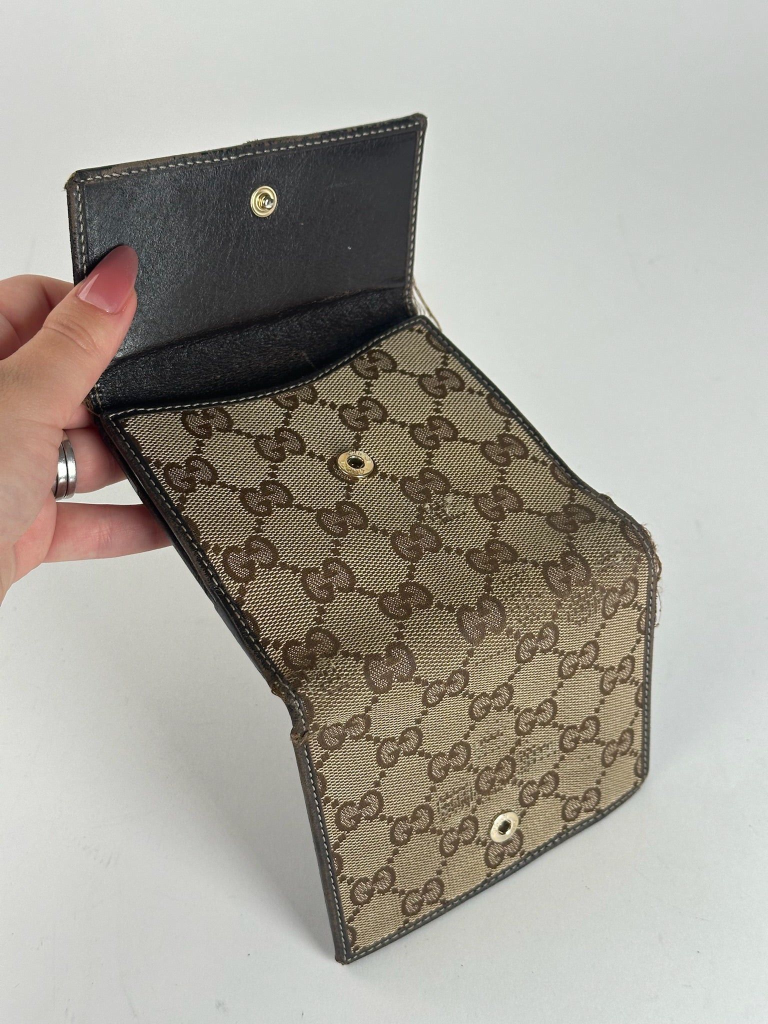Gucci Vintage Monogram Wallet beige Size ONE SIZE - 8 Thumbnail