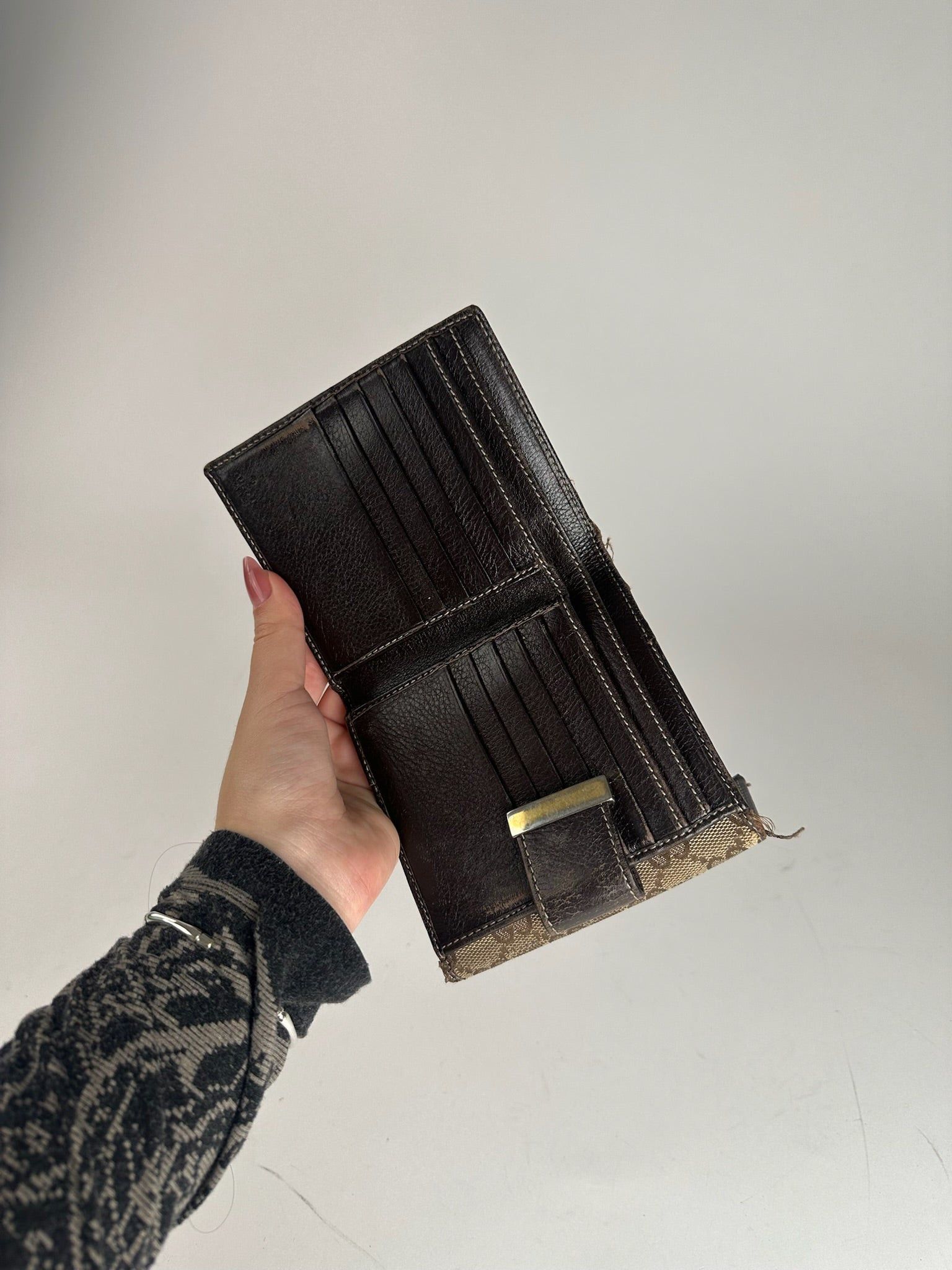 Gucci Vintage Monogram Wallet beige Size ONE SIZE - 5 Thumbnail