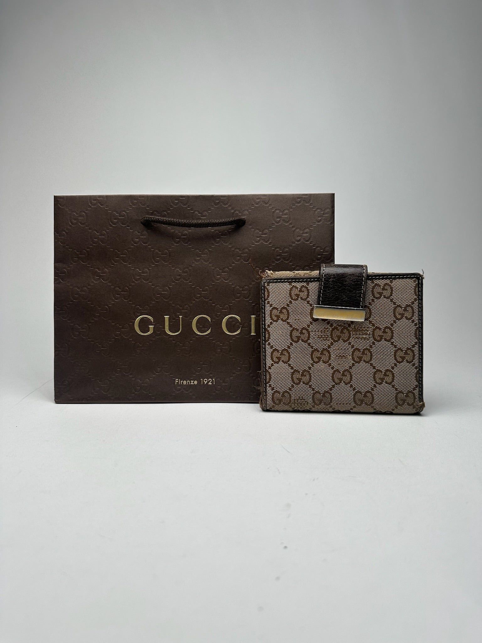 Gucci Vintage Monogram Wallet beige Size ONE SIZE - 4 Thumbnail