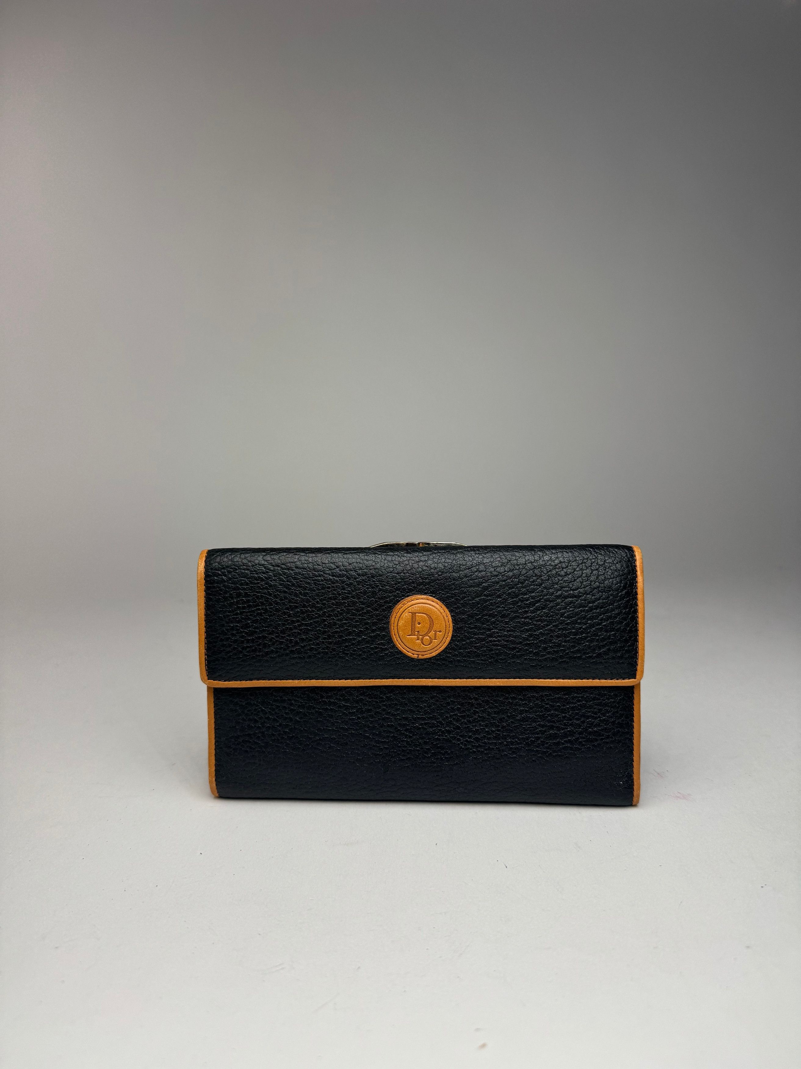 Dior Vintage Leather wallet black brown Size ONE SIZE - 11 Thumbnail