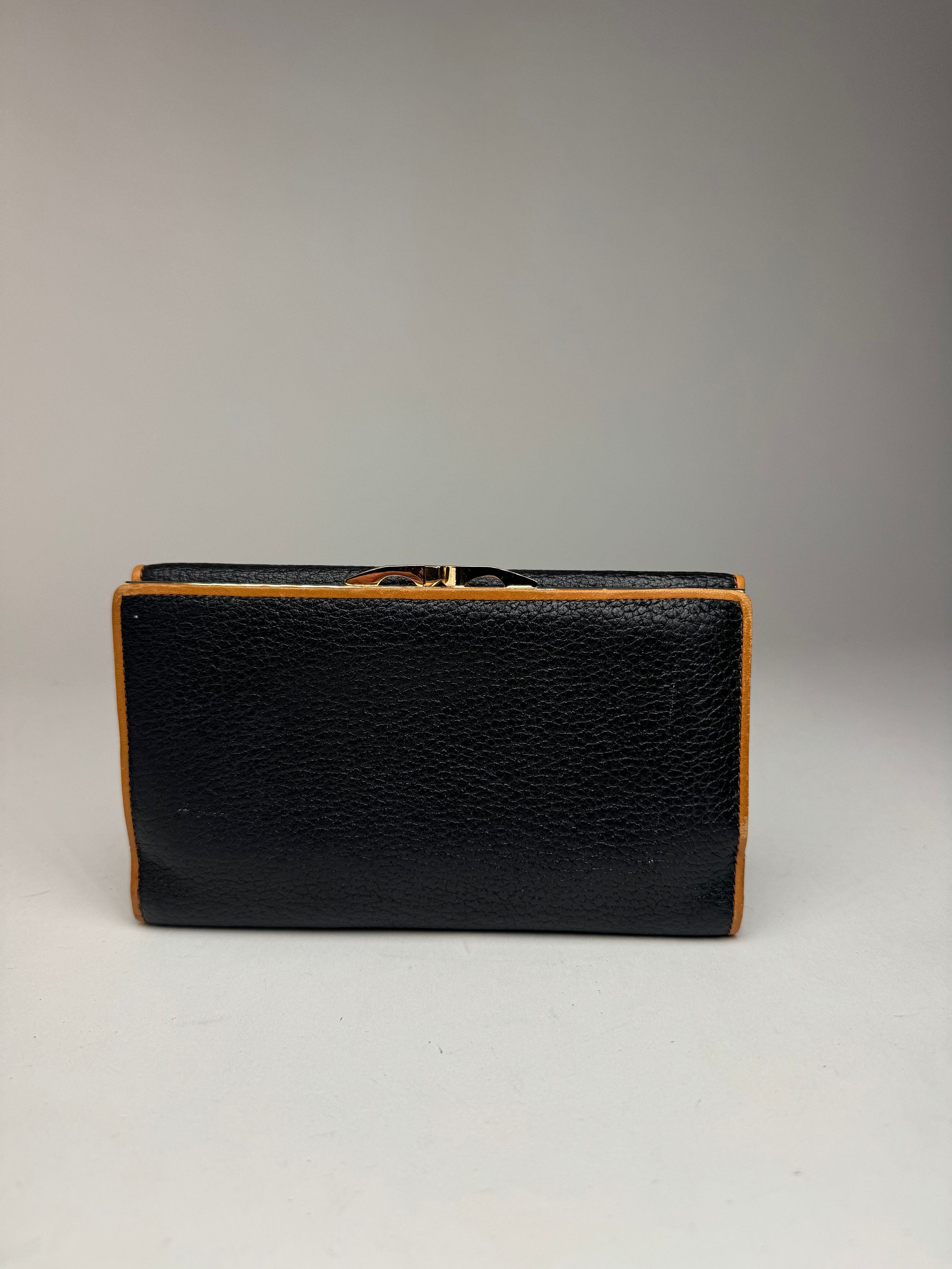 Dior Vintage Leather wallet black brown Size ONE SIZE - 2 Thumbnail