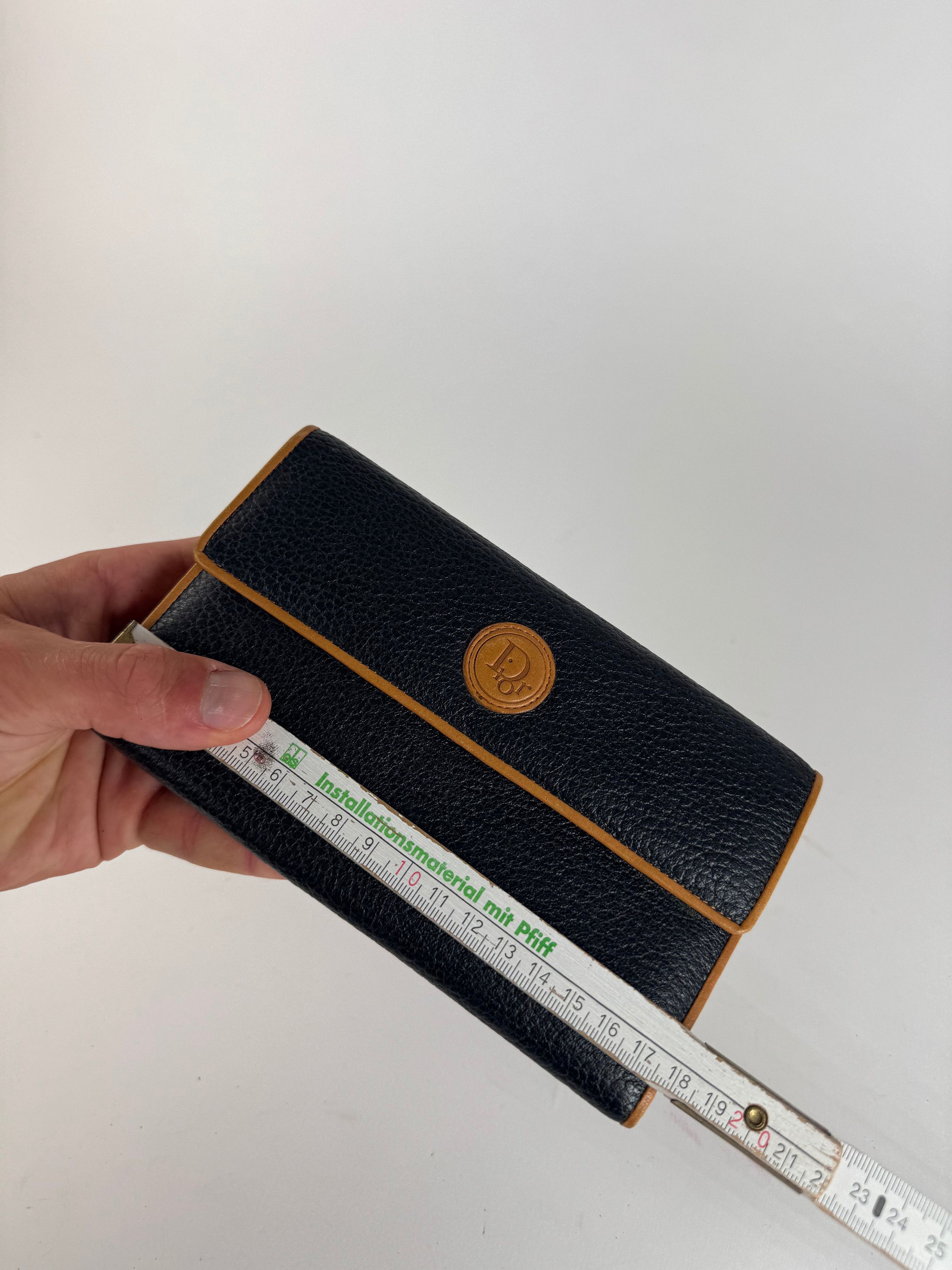 Dior Vintage Leather wallet black brown Size ONE SIZE - 9 Thumbnail