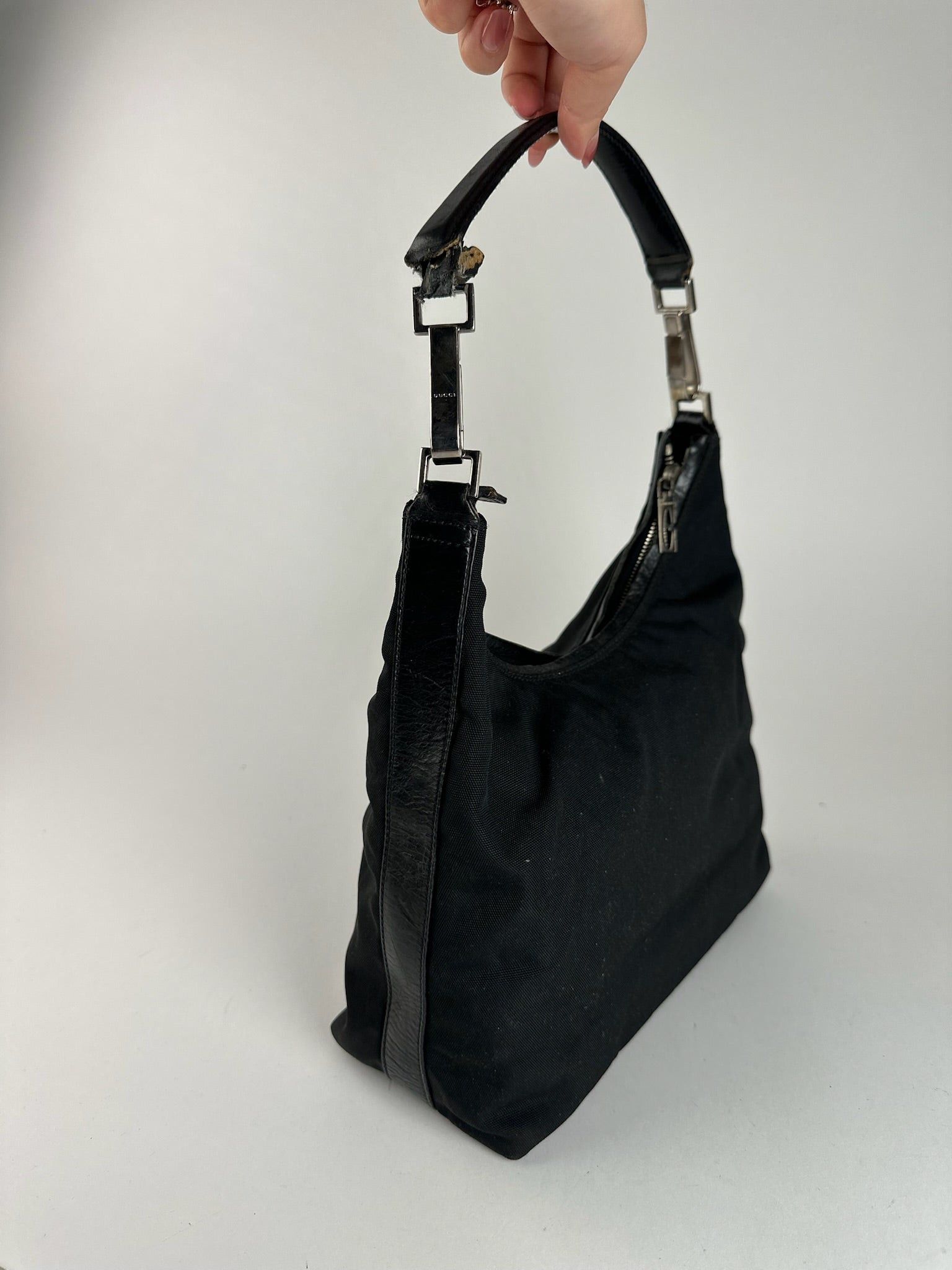 Gucci Vintage Cotton bag black Size ONE SIZE - 7 Thumbnail