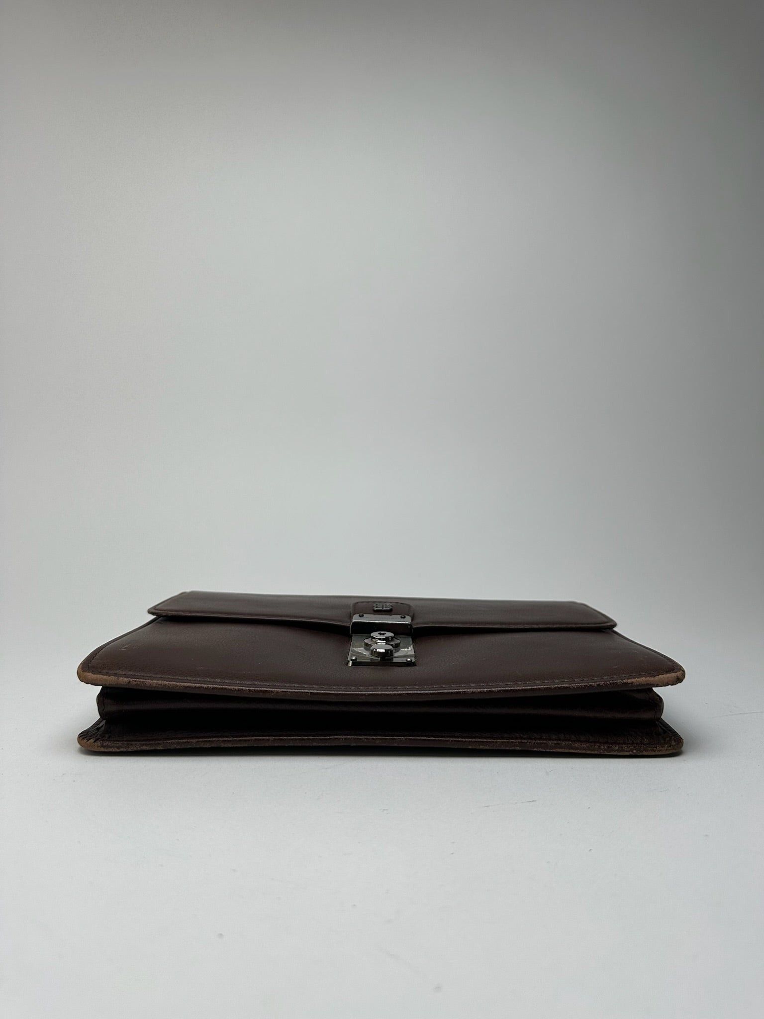Balenciaga Vintage Leather clutch brown Size ONE SIZE - 9 Thumbnail