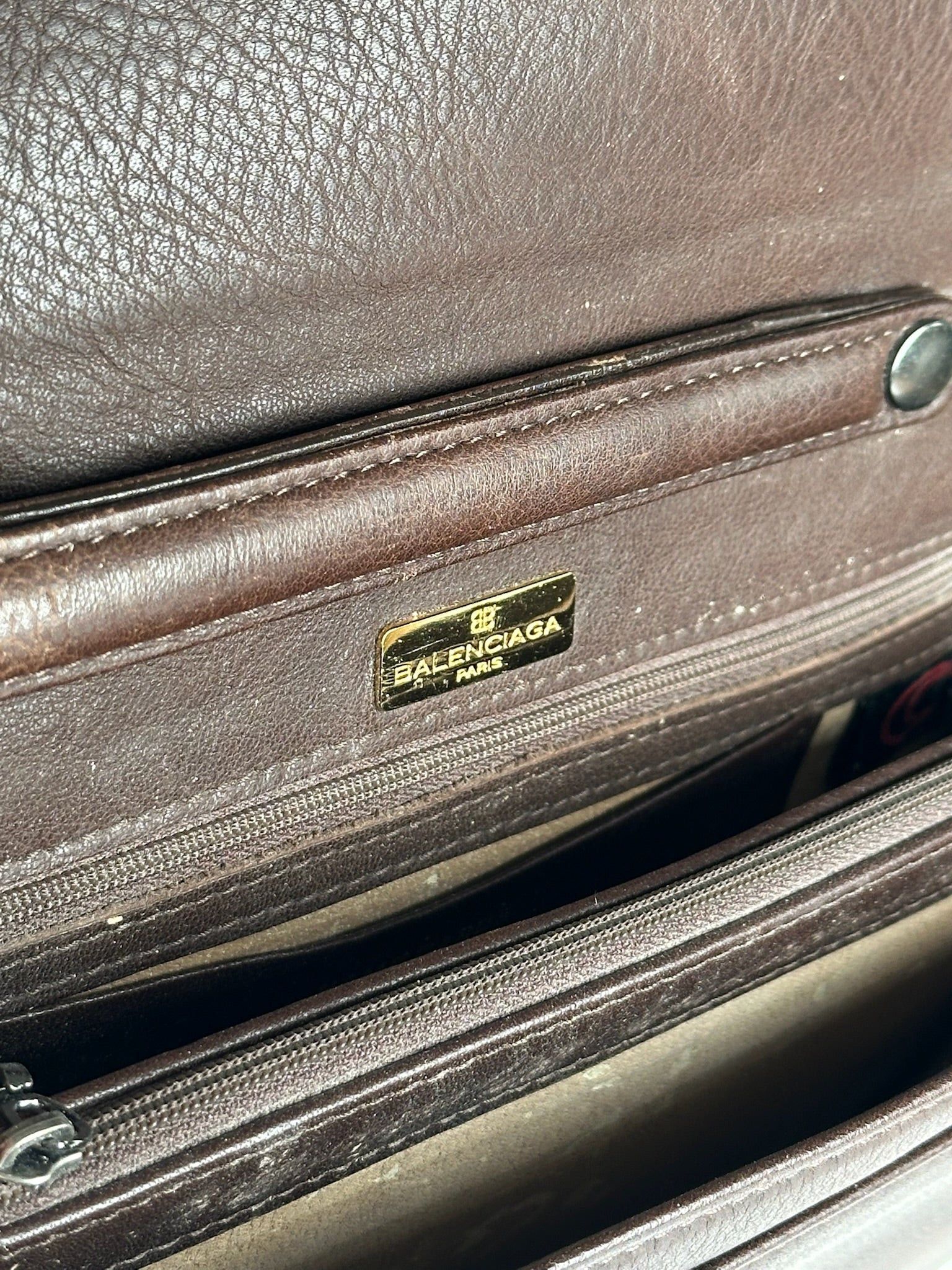 Balenciaga Vintage Leather clutch brown Size ONE SIZE - 5 Thumbnail